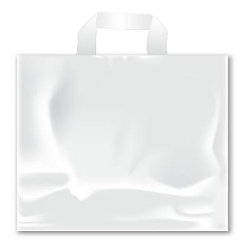 Пакет з накладними ручками, HDPE, 95 мкм, 60x50 см, 25 шт